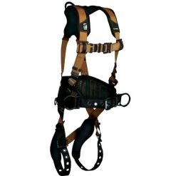 FallTech Harness ComforTech Gel Back & Hip D-Ring Belt Support Tongue Buckle Full Body 7081B