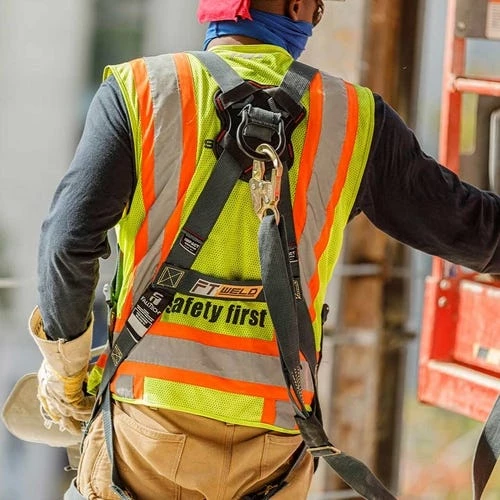 FallTech FT-Weld Kevlar Back & Hip D-Rings Full Body Harness Quick Connect Legs 70403D 8 FallTech FT-Weld Kevlar Back & Hip D-Rings Full Body Harness Quick Connect Legs 70403D - Image 6