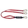 FallTech 6' Ironman Energy Absorbing Double-leg Lanyard w/ Steel Snap Hooks 8247BY -FallTech Sales Shop 8247by