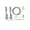 FallTech SteelGrip Cable HLL System with Stanchions for 4 to 12" I-Beams 6036024