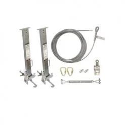FallTech SteelGrip Cable HLL System with Stanchions for 4 to 12" I-Beams 6036024