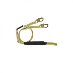 FallTech Arc Flash SoftPack 6' Shock Absorbing Y Lanyard Nomex/Kevlar 8242YL