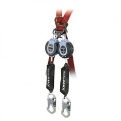 FallTech DuraTech MAX 9' Twin Leg Self-Retracting lIfeline SRD Steel Snap Hooks 82709TB1