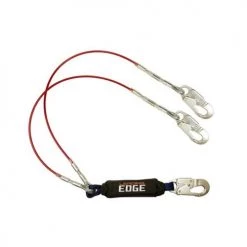 FallTech 6' Leading Edge Lanyard Y-Leg for 100% Tie-Off Aluminum Snap Hooks 8354LEYA